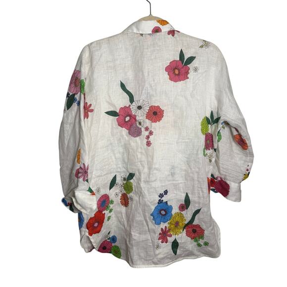 Vilagallo Louisa Pure Linen Blouse Sz. 36 (US S 4-6) - Picture 5 of 8